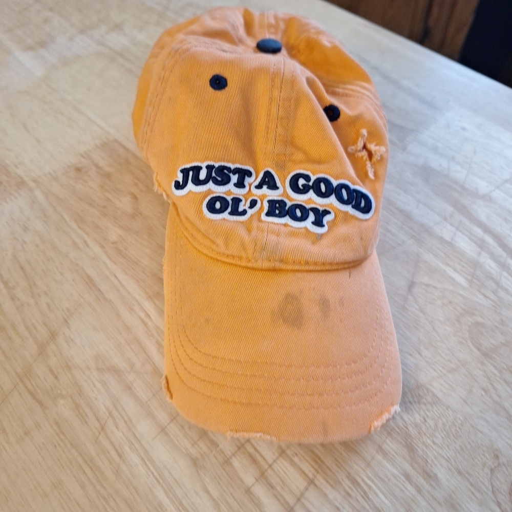 Orange 'Just A Good Ol' Boy' Cap